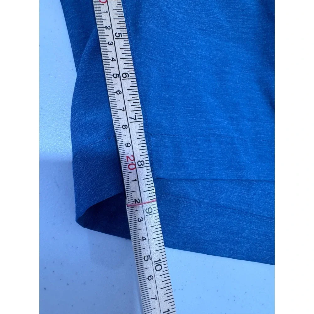Faherty Men Blue All Day Short Hybrid Stretch Size 36